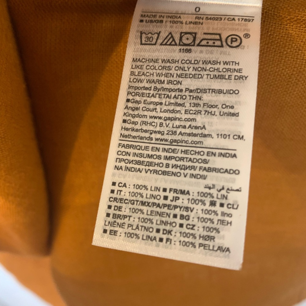 BR Linen Midi Skirt w/ front and back slit - Picture 7 of 7